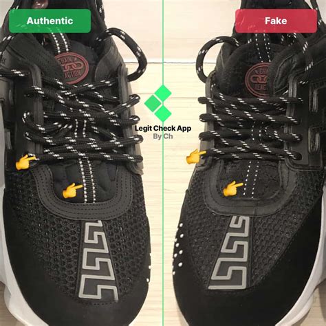 how to spot a fake versace chain|Versace chain reaction sneakers scam.